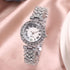 Weicam Elegant Women Crystal Bangle Analog Quartz Wristwatch...