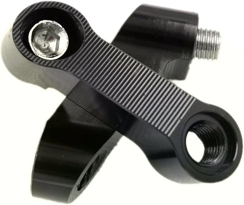 Motorcycle bike mirror Mount Risers Extenders Adapters Universal Rearview Side Mirror Adapter CNC Aluminum 10mm Right Thread...