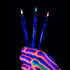 FMU Beauty UFO Body Art Stamp + Pen Liner for Bright Colorful Festival Makeup (Happy Place - Green Smiley)...