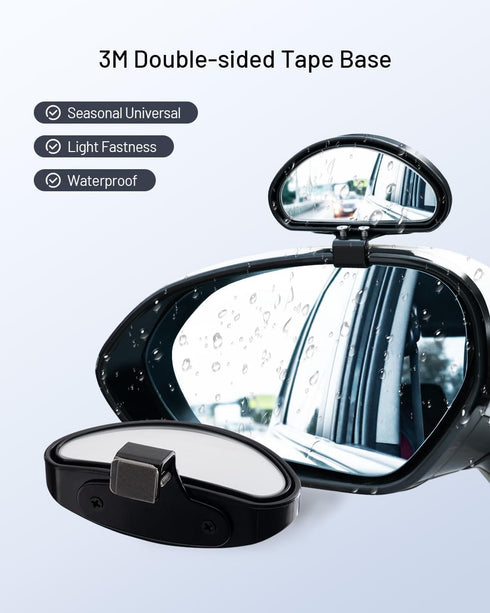 Blind Spot Mirrors, Adjustable Car Auxiliary Universal Wide Angle Mirror for Universal Cars, Screw Fixation...
