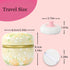 Body Powder Puff and Container, 3.15" Portable Empty Body Powder Container for Baby Women's Loose Dusting Powder, Powder Case Box with Lids for Ba...