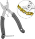 Bike Link Plier + Chain Breaker Splitter + 6 Pairs Bicycle Missing Link, Chain Plier Quick Link Plier for 6/7/8/9/10 Speed Chains Repair | Profess...