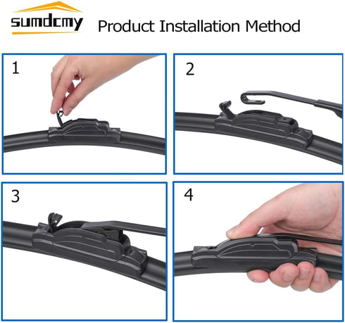 24"+18" Windshield Wiper Blade Replacement for Chevrolet Cruze 2011-2015 Hyundai Elantra Santa Fe 2007-2012 Lexus RC300 RC350 2015-2020 All-season...