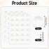 72Pcs Non-Slip Silicone Grips for Quilt Templates, Non-Slip Adhesive Rings, Quilting Rulers Sewing Rulers, Non-Slip Ruler Grip Rings, Adhesive Bac...