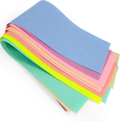 9Pcs Felt Fabric Sheets 36" x 8" Craft Felt Squares 1mm Thick Non-Woven Felt Sheets for Craft, Christmas Ornaments, School Projects, Festival Deco...