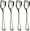 Dessert Spoons, Square Head Spoons, 18/10 Stainless Steel Spoon Set of 4,Ice Cream Spoons, Stirring Spoon for Tea, Dessert, Sugar...