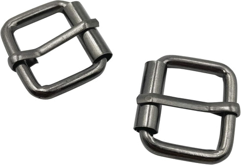 20Pcs Sliver Metal Roller Buckle Ring ZQMALL for Hardware Belt Bags Ring Hand DIY Accessories - (Black 20mm) Q340...