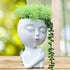 Face Planter, Head Planters for Indoor Plants, Cute Succulent Pot, Heads Plant Pots, Small Plant Pot, Girl Flower Pots with Drainage Hole, Unique ...