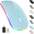 ?Upgrade? LED Wireless Mouse, Slim Silent Mouse 2.4G Portable Mobile Optical Office Mouse with USB & Type-c Receiver, 3 Adjustable DPI Levels for ...