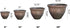 The HC Companies 9 Inch Pizzazz Decorative Round Planter - Lightweight Premium Resin Plant Pot with a Ceramic Look for Indoor Outdoor Use, Foggy G...