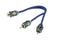 Scosche EFX Rogue RMM 2-Channel Twisted Pair RCA Interconnect Audio Cables - 2CH OFC Car Stereo, Power Sports & Marine Y-Adapter Connector Cable -...