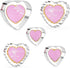 KAISHANE Love Heart Cookie Cutter Set - 5 Pieces Stainless Steel Heart Shaped Cookie Cutter Biscuit Pastry Cutter...
