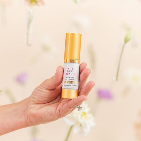 Restore Age Defying Serum - Vegan DMAE Face Firming Serum for Age Spots Removal on Face - Hypoallergenic Anti Aging Neem, White Willow, Algae, Vit...