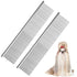 1Pcs Pet Stainless Steel Grooming Comb For Long Short Hair PetP Brush Hair Knots Tangles...
