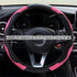 Car Steering Wheel Cover, Universal Microfiber Leather Elastic Carbon Fiber 15 inch Breathable Anti-Slip Steering Wheel Protector for Men Women,Pi...