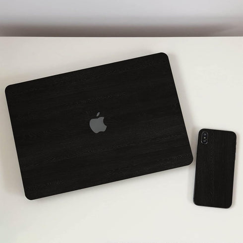 Black Wallpaper Wood Peel and Stick Wallpaper 118”x17.7”Black Wood Wallpaper Decorative Self-Adhesive Film for Countertop Furniture Kitchen Wall, ...