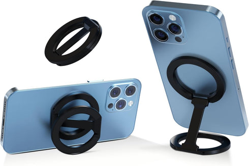 Dual Magnetic Phone Holder for Car,Gym Phone Holder Mount for Mag-Safe,Strong Magnet Phone Mount Stand for Metal Surface,Compatible with iPhone 15...