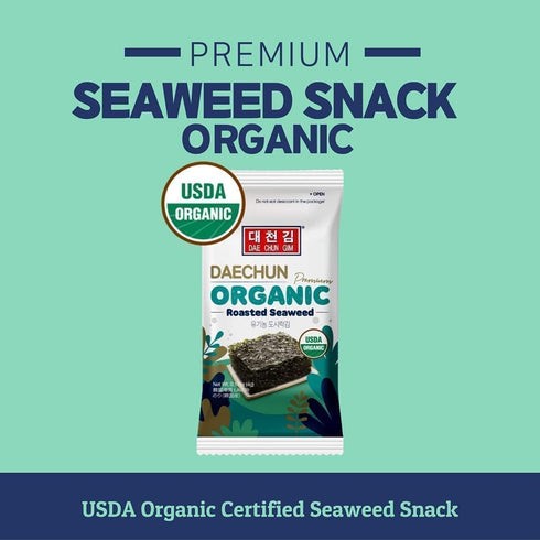 Organic DAECHUN(Choi's1) Seaweed Snacks, 20 Pack, Original, Product of Korea Premium Great...