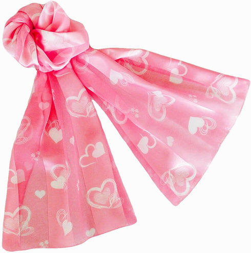 Heart Scarves Valentine’s Day Mother’s Day Abstract Heart...