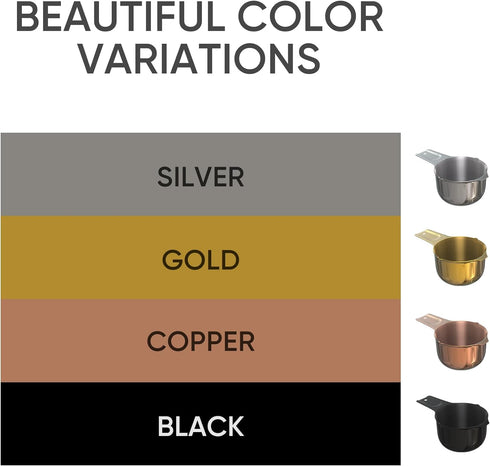 Color Up Premium 2/3 Cup Measuring Cup (160 ml) - Stainless Steel, One-Piece Construction, Dishwasher Safe, Accurate for Wet & Dry Ingredients – O...