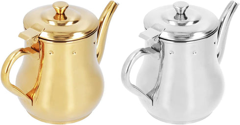 Stainless Steel Tea Pot With Filter Rust Proof Durable Oil Strainer Pot For Hotels Restaurants Homes 850ml Tea Kettle(Silver)...