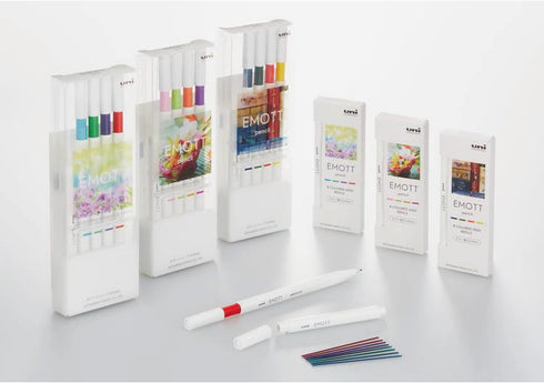 Mitsubishi Pencil M9EM4CL.NO1 EMOTT Pencil with Sharp Color Lead, 0.9, 4 Colors, No.1, Refreshing Color...