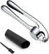 Garlic Press, Stainless Steel Garlic Press Tool with Cleaning Brush and Silicone Garlic Peeler 3 Pcs By Lechay...