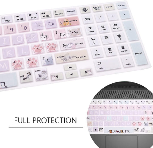 Silicone Keyboard Cover Skin for HP OMEN 15-DC 15.6", for HP 15-dc0010nr 15-dc0020nr 15-dc0030nr 15-dc0051nr dc0052nr 15-dc0086nr 15-dc0087nr 15-d...