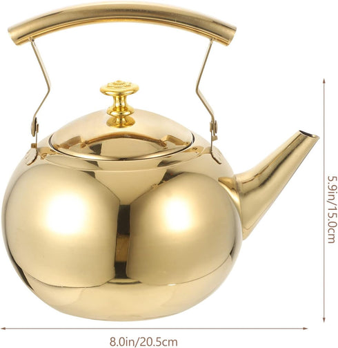 DOITOOL Stainless Steel Tea Kettle 1.5L Stovetop Tea Kettle, Classic Tea Kettle Food Grade Stainless Steel Teapot for Stove Top with Infuser and E...
