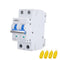 Circuit Breaker, DC Circuit Breaker 2 Pole 500v 63 Amp for Solar PV System, Solar Disconnect Switch with Double Thickening Handle, Din Rail Mount ...
