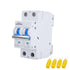 Circuit Breaker, DC Circuit Breaker 2 Pole 500v 63 Amp for Solar PV System, Solar Disconnect Switch with Double Thickening Handle, Din Rail Mount ...