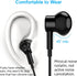 3.5mm Earbuds Noise Canceling Headphones with Microphone Magnetic in-Ear Wired 3.5mm Jack Earphone for Moto G Power Pure Google Pixel 4a 3a 5a Sam...