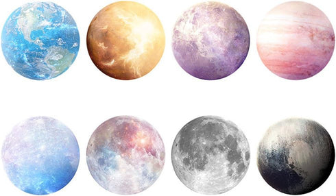 HaloVa Mouse Pad, Anti Slip Planet Mouse Mat for Desktops, Computer, PC and laptops, Customized Round Mouse Pad for Office and Home, Moon...