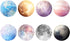 HaloVa Mouse Pad, Anti Slip Planet Mouse Mat for Desktops, Computer, PC and laptops, Customized Round Mouse Pad for Office and Home, Moon...
