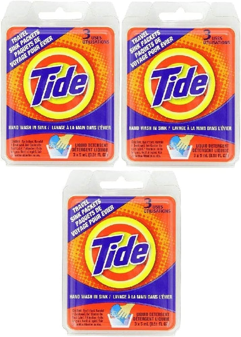 Tide Sink Packs Laundry Detergent Does 3 Loads (3 packs of 3)...