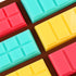 Silicone Chocolate Bar Molds - Rectangle 6 Hole Wax Melt Molds Engery Bar Silicone Molds, Non-Stick Break Apart Chocolate Silicone Mold Set of 2...