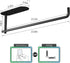 VAEHOLD Self Adhesive Paper Towel Holder Under Cabinet Mount, Wall Mounted Paper Towel Roll Holder for Kitchen, Bathroom, Wall - SUS304 Stainless ...