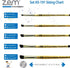 ZEM Brush Premium Hair Deerfoot Stippler Texture Design Brush Set Sizes 2-4-6-8-10...