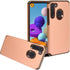 for Samsung Galaxy A21 (SM-A215) - Rubberized Phone Case - AH2 Rosegold...