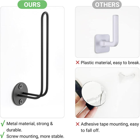 Mkono Hat Organizer for Baseball Caps, Set of 2 Wall Hat Rack 5 Inches Space Saving Holds 20 Caps Modern L -Shaped Hat Hooks Wall Mount Hat Holder...