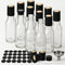 WERTIOO Hot Sauce Bottles, 12-Pack 5oz Glass Hot Sauce Containers with Caps & Funnel - Small Refillable Bottles for Homemade Oil, Vinegar - Great ...