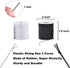Elastic Cord for Bracelets, 2 Rolls 1 mm 330 Feet Sturdy Bracelet String, Stretchy Elastic String for Jewelry Making, Necklaces, Beading...