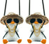 2PCS Cool Swing Duck Car Pendant Swing Duck Car Hanging Ornament Decoration Interior Rearview Mirror Accessories (Style F)...