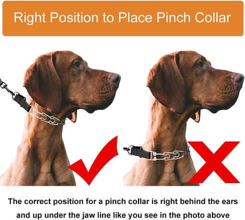 Dog Prong Collar, Adjustable Dog Training Collar with Quick Release Buckle for Medium Large Dogs (A-M/3.0mm (Neck: 16"-18'' Weight:50 lbs))...