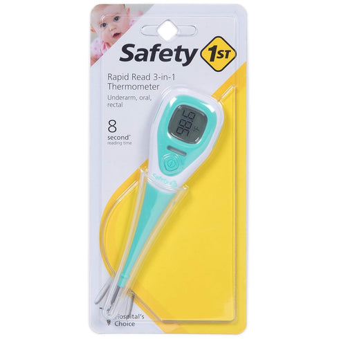 Safety 1st Rapid Read 3-In-1 Thermometer, Aqua, One Size...