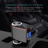 100W Cigarette Lighter Socket Splitter, Car Charger Adapter, Dual USB Quick Charge 3.0 3A and 2.4A USB, Voltage Display Compitable for iPhone,iPad...