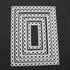 5 Pcs/Set Nested Stitched Scallop Rectangle Frame Cutting Dies,DIY Artist Metal Cutting Dies Stencils Metal Cutting Dies Scrapbooking Crafting Pap...