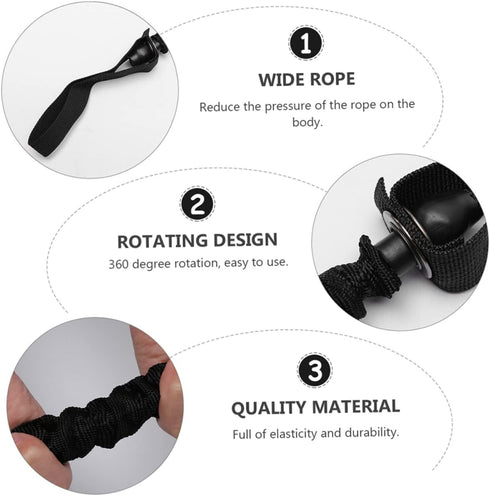 4Pcs Abdominal Wheel Elastic String fitness exercise bands Ab Roller Ropes resistance rope exercise resistance bands Ab Wheel Roller Straps Cloth ...