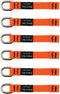 Ergodyne Squids 3700 Web Tool Tail Attachments, 6-Pack, 2 Pounds, Medium Length|4.5,Orange...