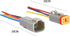 4 Pin Electrical Connector Waterproof Connector,Male and Female Way 16 AWG Wire Suitable for car Truck, Boat and Other Wire Connection (5 Pack) Gr...
